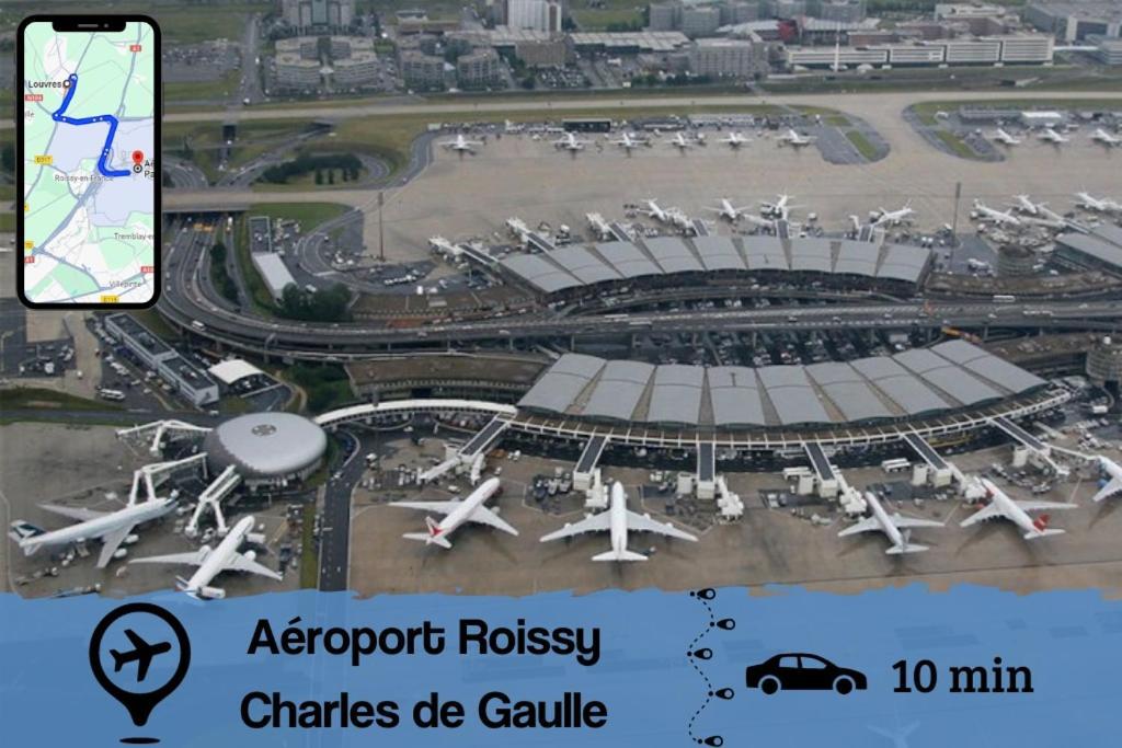 Smart House Airport Cdg, Asterix Apartment Louvres Exterior photo